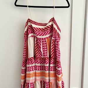 NWT Anthropologie mini boho peasant dress size L